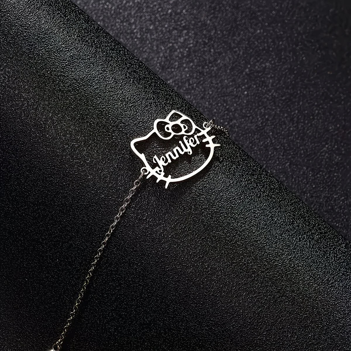 Personalized Name Bracalet Kitty Chain